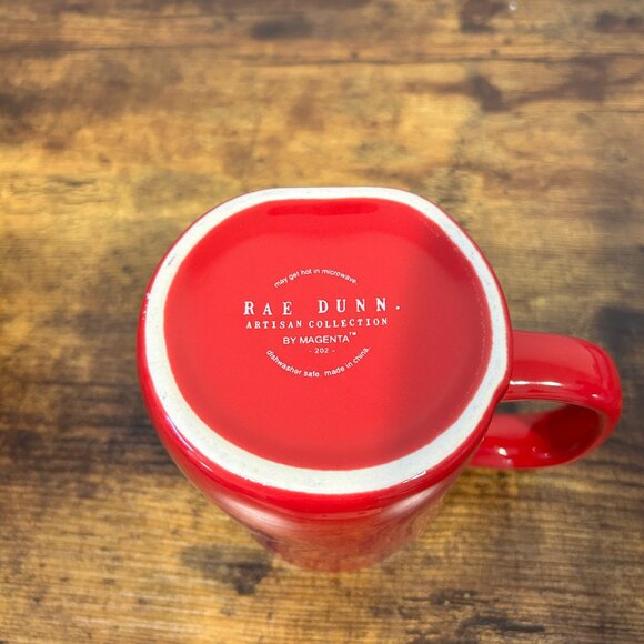 Rae Dunn Hot Cocoa Mug Red Christmas - Picture 2 of 2
